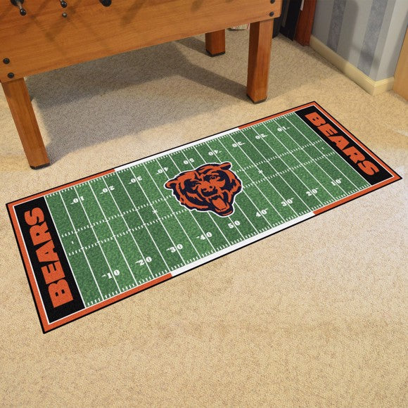 Chicago Bears Football Field Runner Mat / Rug