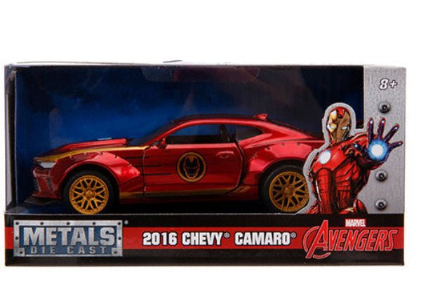 2016 Chevrolet Camaro "Iron Man" Theme "Marvel" Series 1/32 Diecast Model Car by Jada