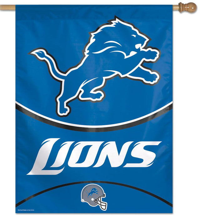 Detroit Lions Logo Vertical Flag