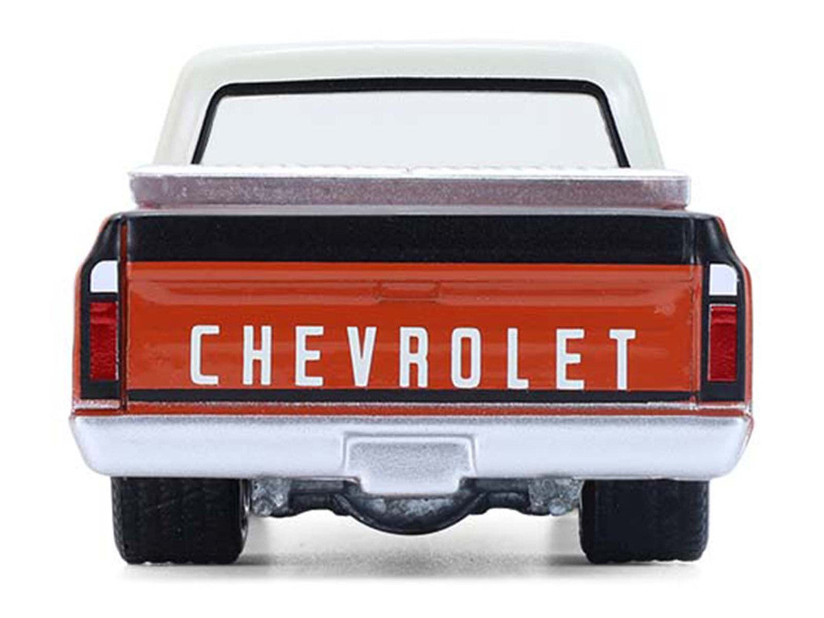 1968 Chevrolet C-10 Pickup Truck with Toolbox Orange and Beige "Down on the Farm" Series 11 1/64 Diecast Model by Greenlight