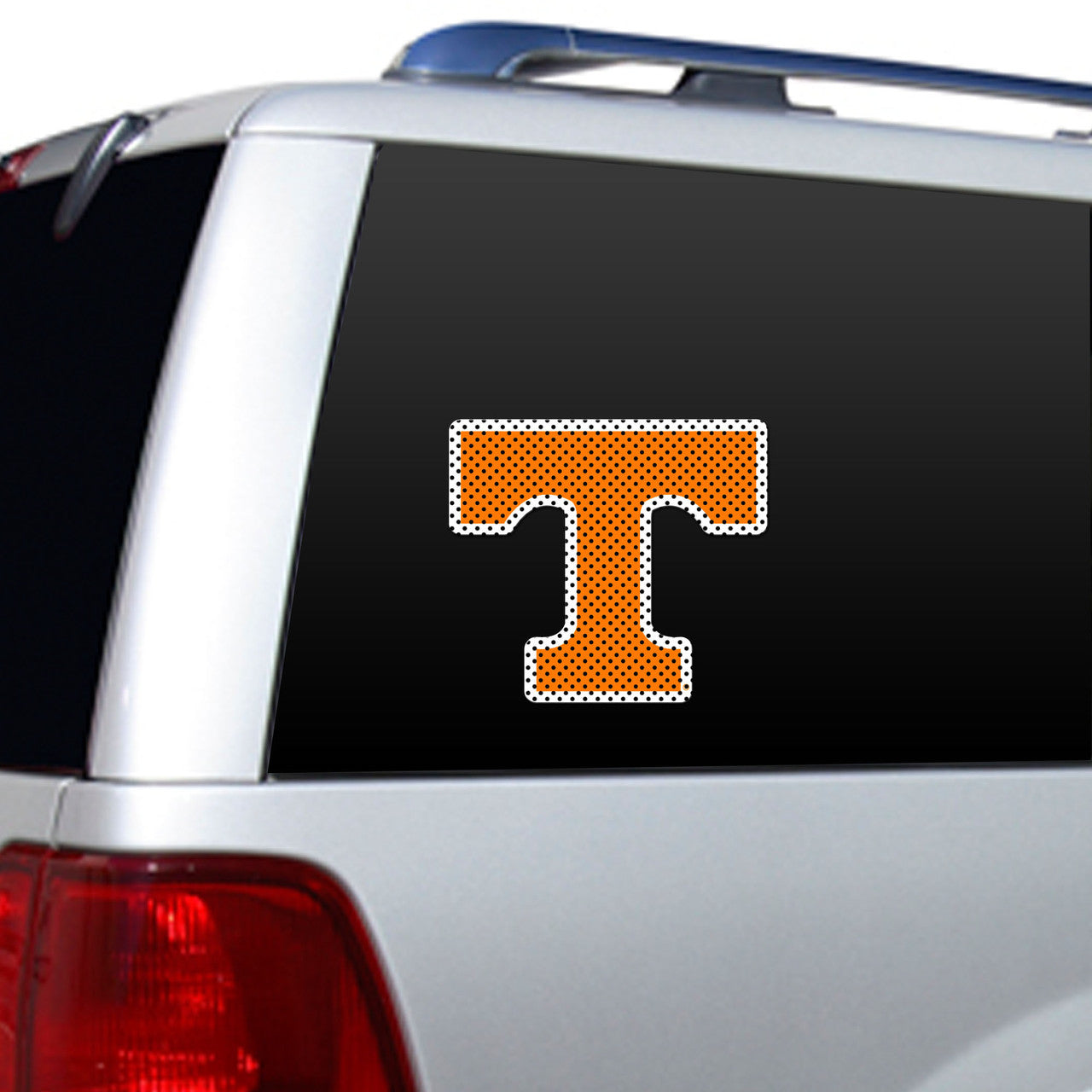 Tennessee Volunteers NCAA die-cut window film 12x10 with team graphics in official colors for glass windows