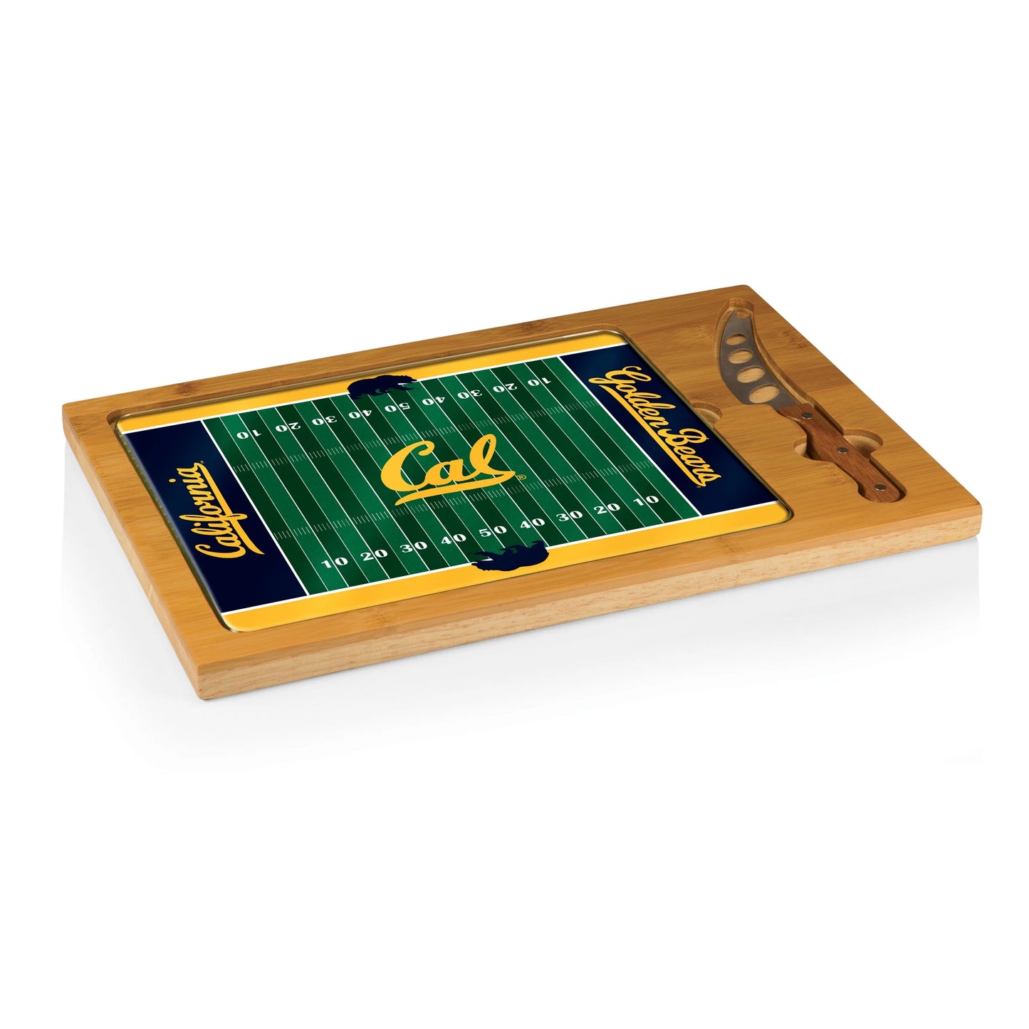 Cal Bears - Icon Glass Top Cutting Board & Knife Set by Picnic Time