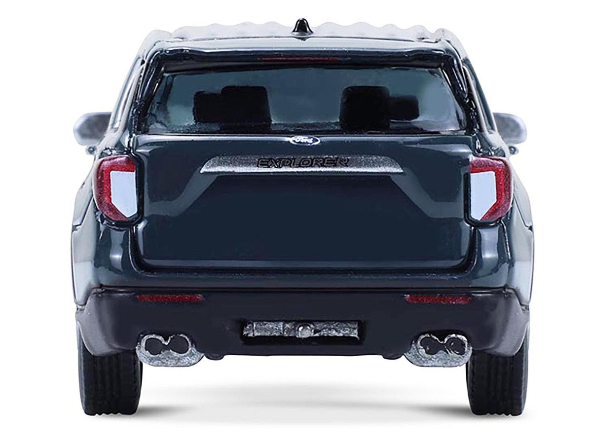 2024 Ford Explorer Stone Blue "Showroom Floor" Series 7 1/64 Diecast Model Car by Greenlight