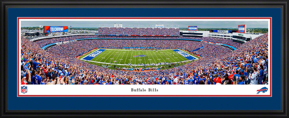 Buffalo Bills Panoramic Poster - Highmark Stadium NFL Fan Cave Wall Decor by Blakeway Panoramas