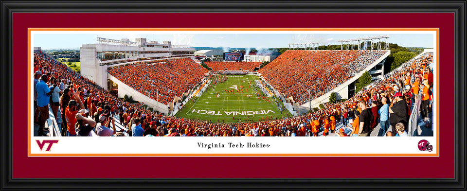 Virginia Tech Hokies End Zone Football Picture - Lane Stadium Panorama by Blakeway Panoramas