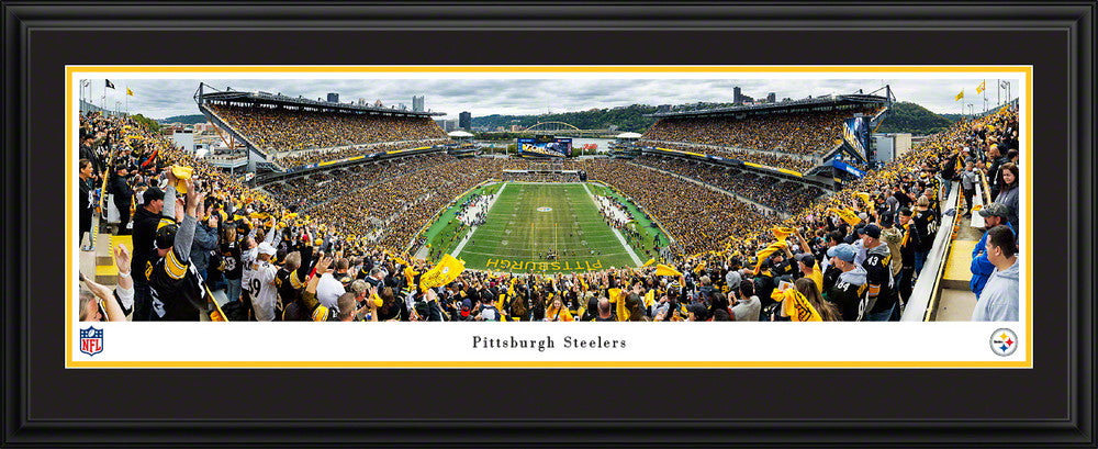 Pittsburgh Steelers End Zone Panoramic Fan Cave Decor - Acrisure Stadium Panorama by Blakeway Panoramas