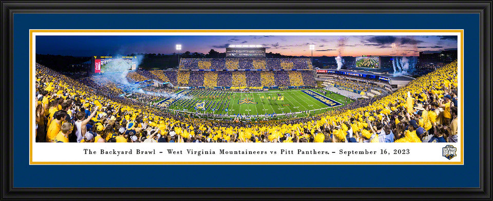 2023 Backyard Brawl - West Virginia Mountaineers vs. Pittsburgh Panthers Football Panoramic Picture Blakeway Worldwide Panoramas