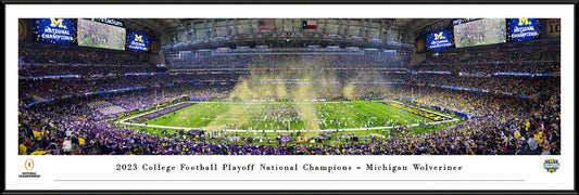2024 College Football Playoff National Championship Game Celebration Panoramic Picture - Michigan Wolverines by Blakeway Panoramas