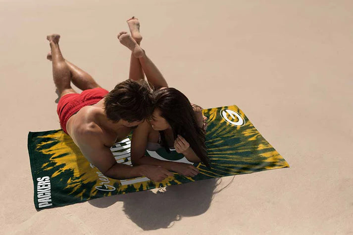 Green Bay Packers 30" x 60" Psychedelic Beach Towel by The Northwest