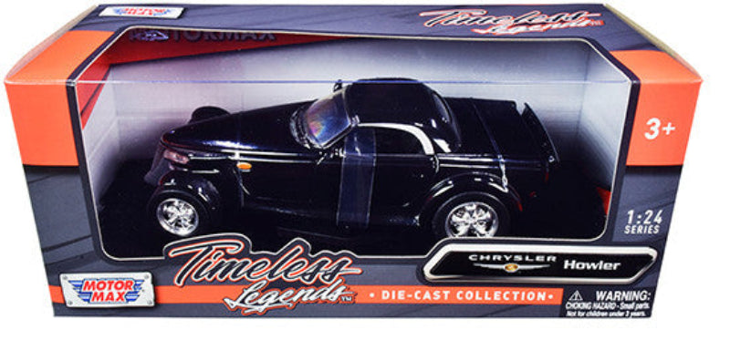 Chrysler Howler Concept Black "Timeless Legends" 1/24 Diecast Model Car by Motormax