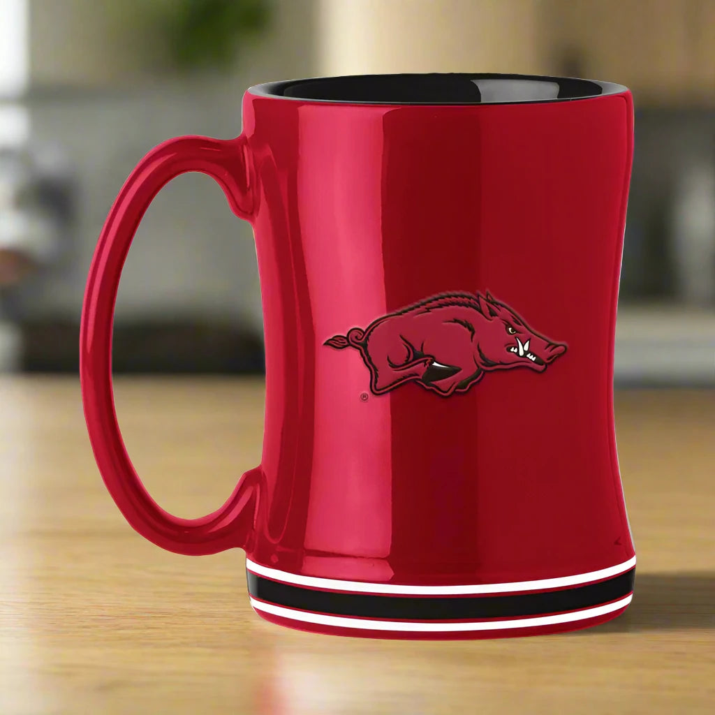 Arkansas Razorbacks Relief Coffee Mug 14oz by Logo Brands