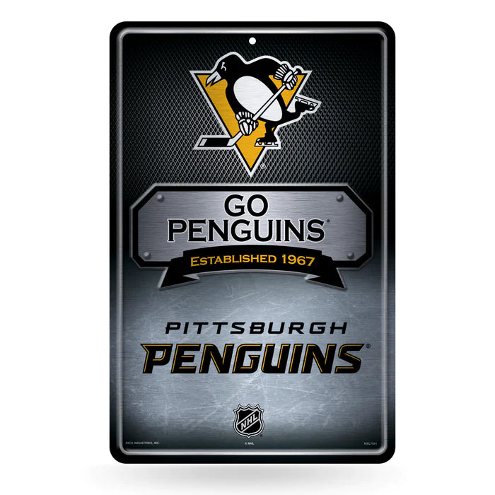 Officially Licensed NHL Heavy Duty Car Mat Set - Pittsburgh Penguins