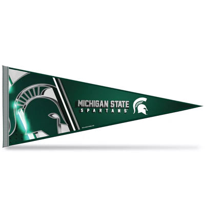 Michigan State Spartans NCAA 12"x30" soft felt pennant with vibrant team colors, officially licensed
