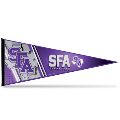 Stephen F. Austin Lumberjacks 12"x30" soft felt NCAA pennant with bold team colors, officially licensed