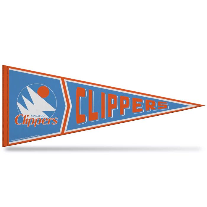 Los Angeles Clippers 12" x 30" Retro Design Soft Felt Pennant by Rico