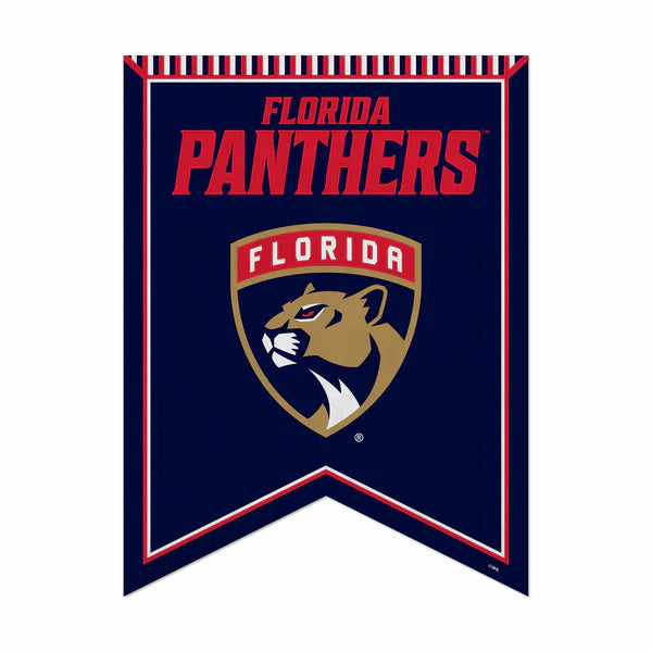 Florida Panthers 18" x 24" rafter felt pennant banner with team colors and graphics, officially licensed NHL.