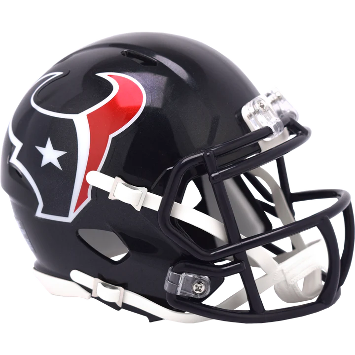 Houston Texans 2024 Speed Mini Helmet by Riddell, ideal for display or autograph collecting