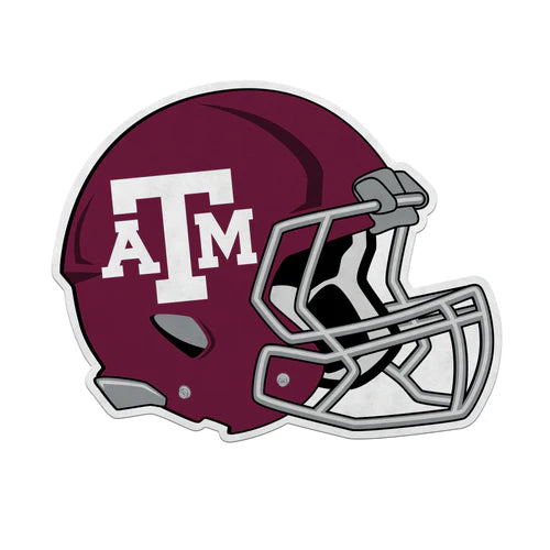 Texas A&M Aggies helmet-shaped pennant, soft felt, officially licensed NCAA, vibrant team colors, easy to hang.