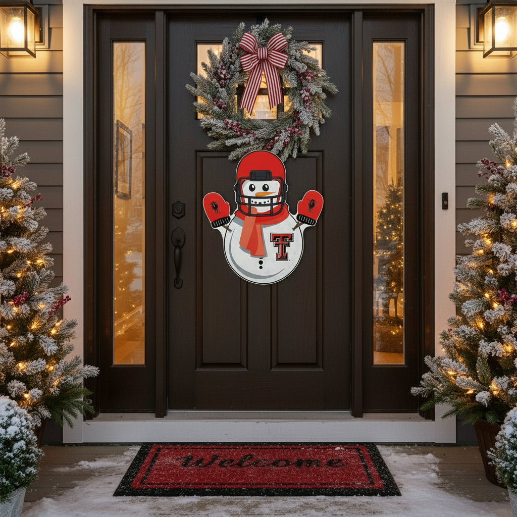 Texas Tech Red Raiders Snowman Shape Cut Pennant by Rico