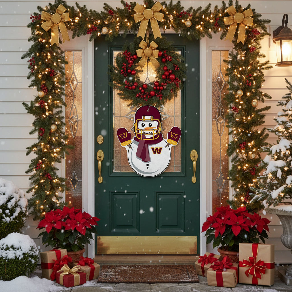 Washington Commanders Snowman Shape Cut Pennant by Rico