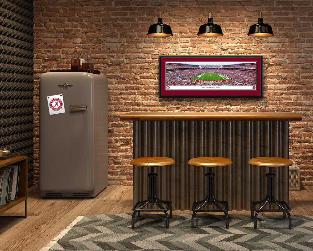 Alabama Crimson Tide Panoramic Picture - End Zone at Bryant-Denny Stadium Wall Decor by Blakeway Panoramas