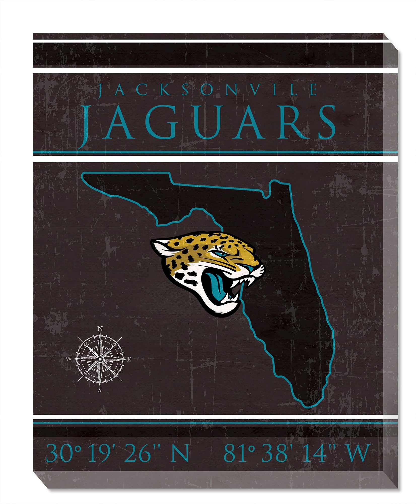 Jacksonville Jaguars 16' x 20' Canvas Sign by Fan Creations