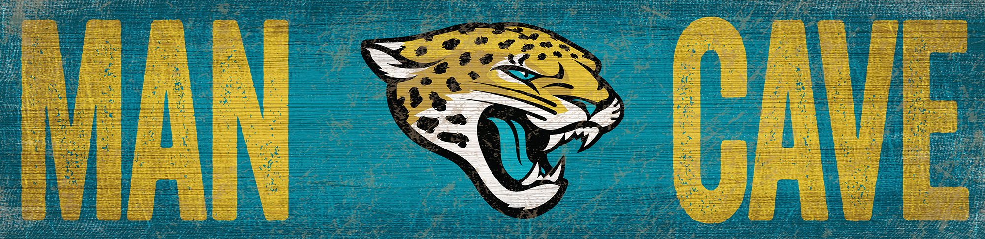 Jacksonville Jaguars Distressed 'Man Cave' Wall Sign