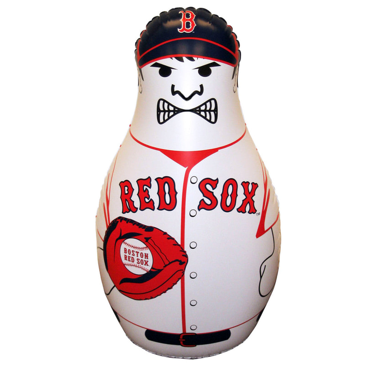 Boston Red Sox MLB Tackle Buddy punching bag for kids, 40" tall inflatable vinyl toy by Fremont Die.