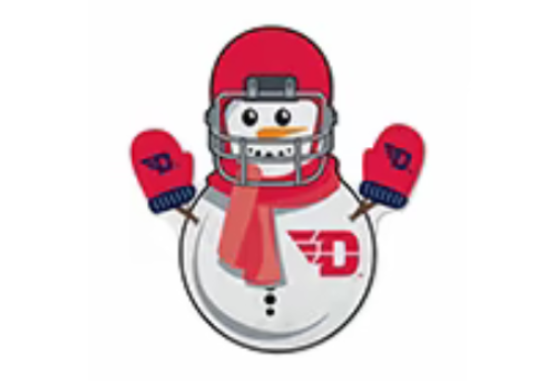 Dayton Flyers 18" snowman felt pennant with bold team graphics, limited edition and USA-made. Get yours now.