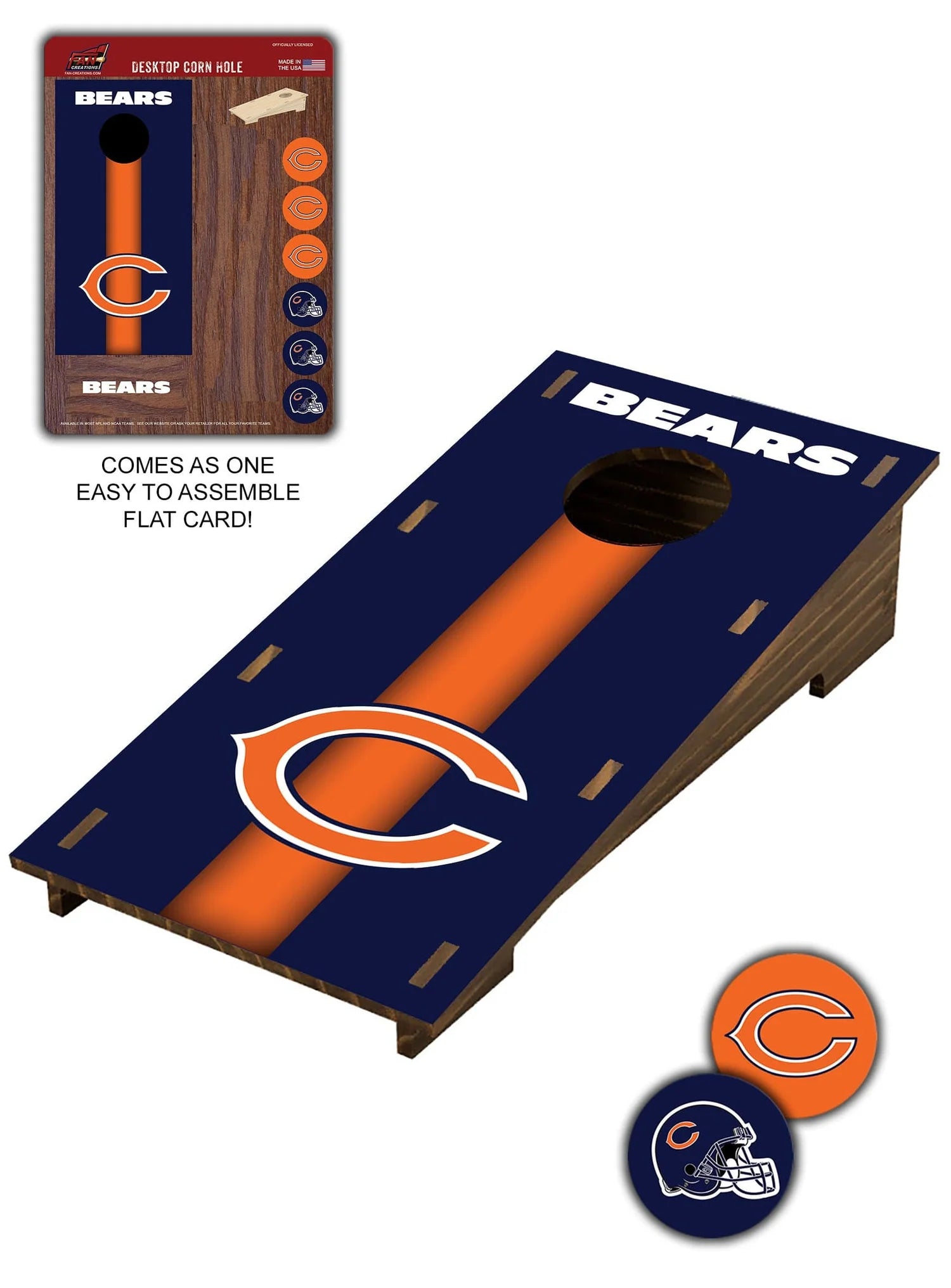 NFL Chicago Bears Desktop Cornhole