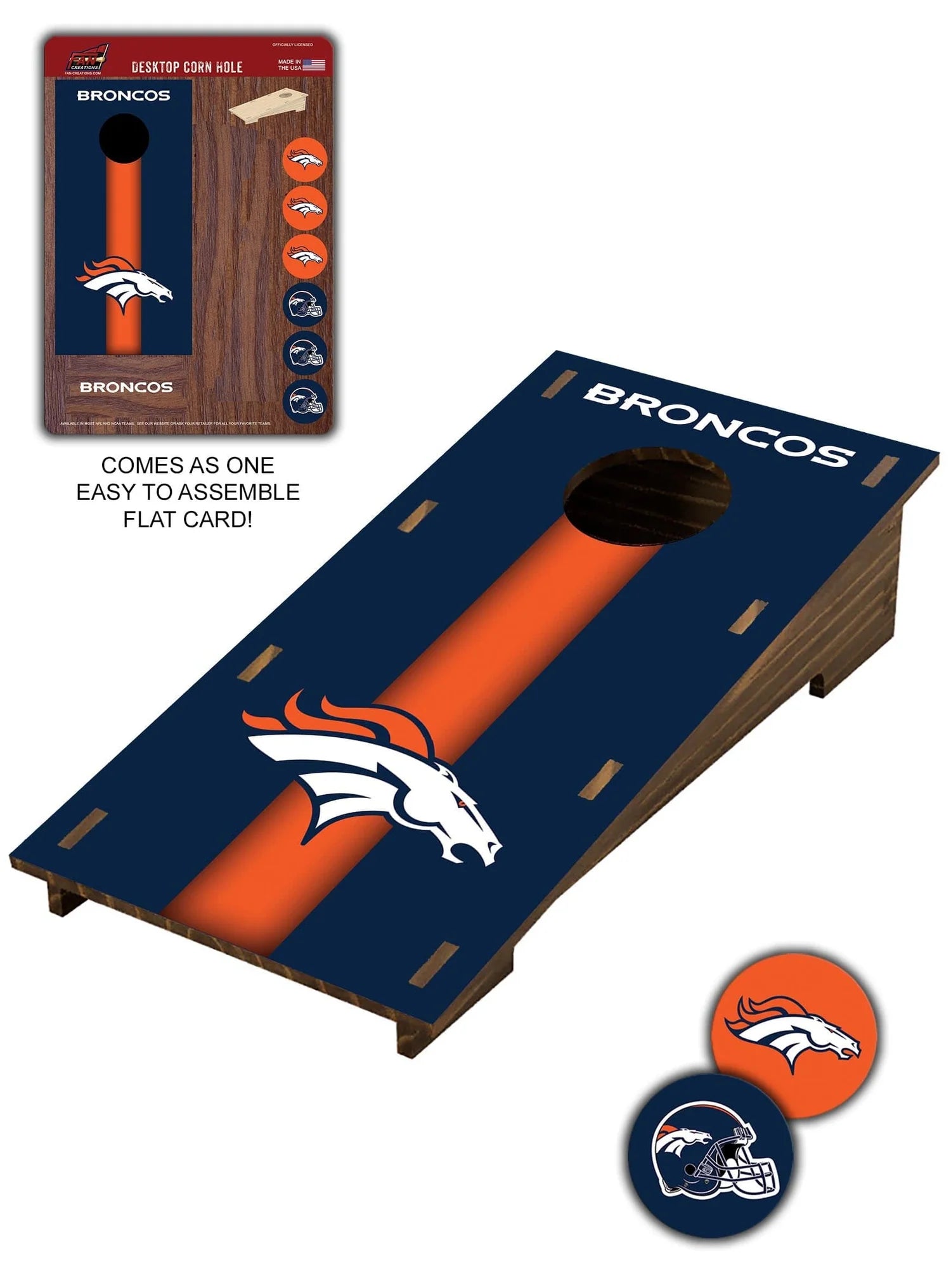 NFL Denver Broncos Desktop Cornhole