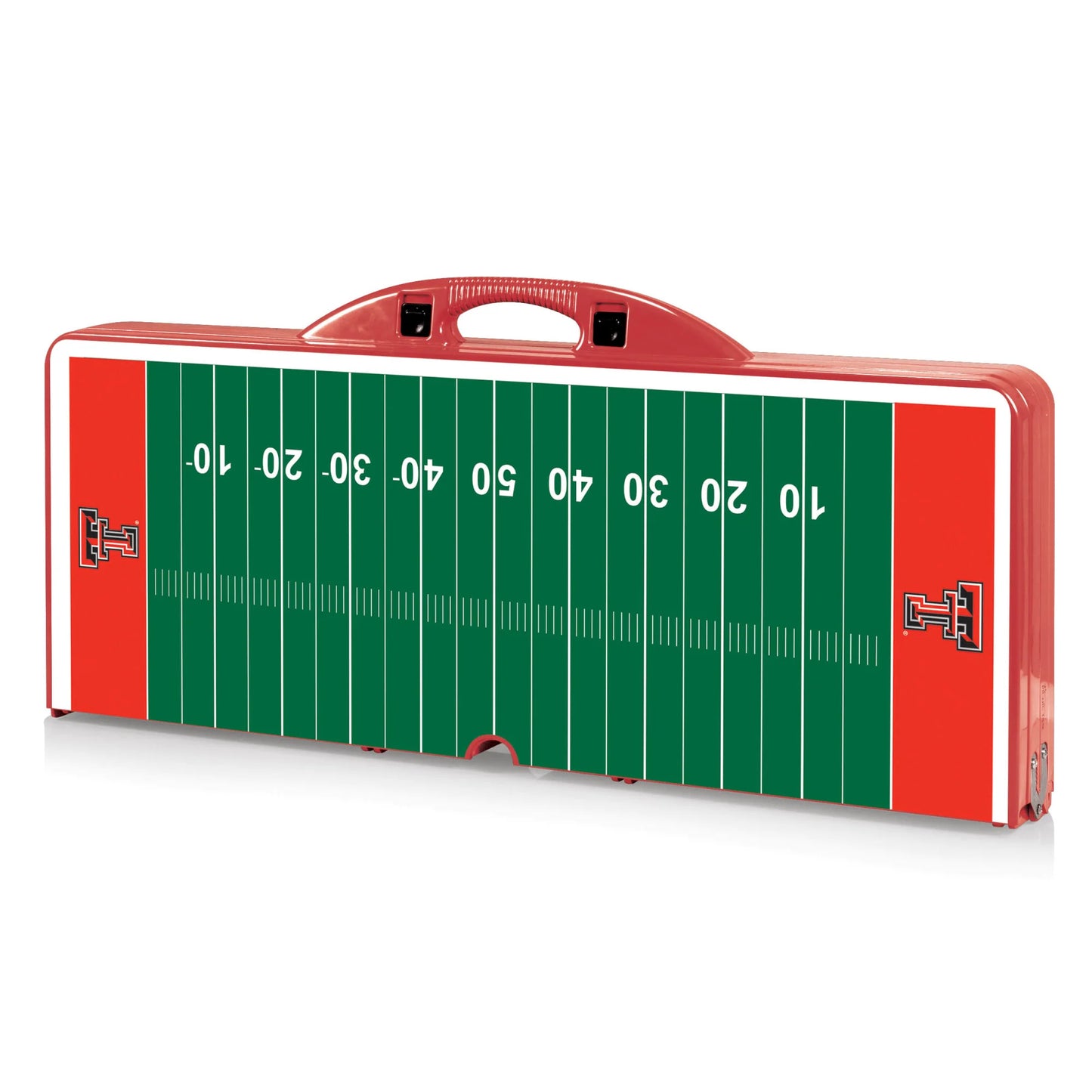 Texas Tech Red Raiders Field Design Portable Camping / Picnic / Tailgating Folding Table with Seats by Picnic Time