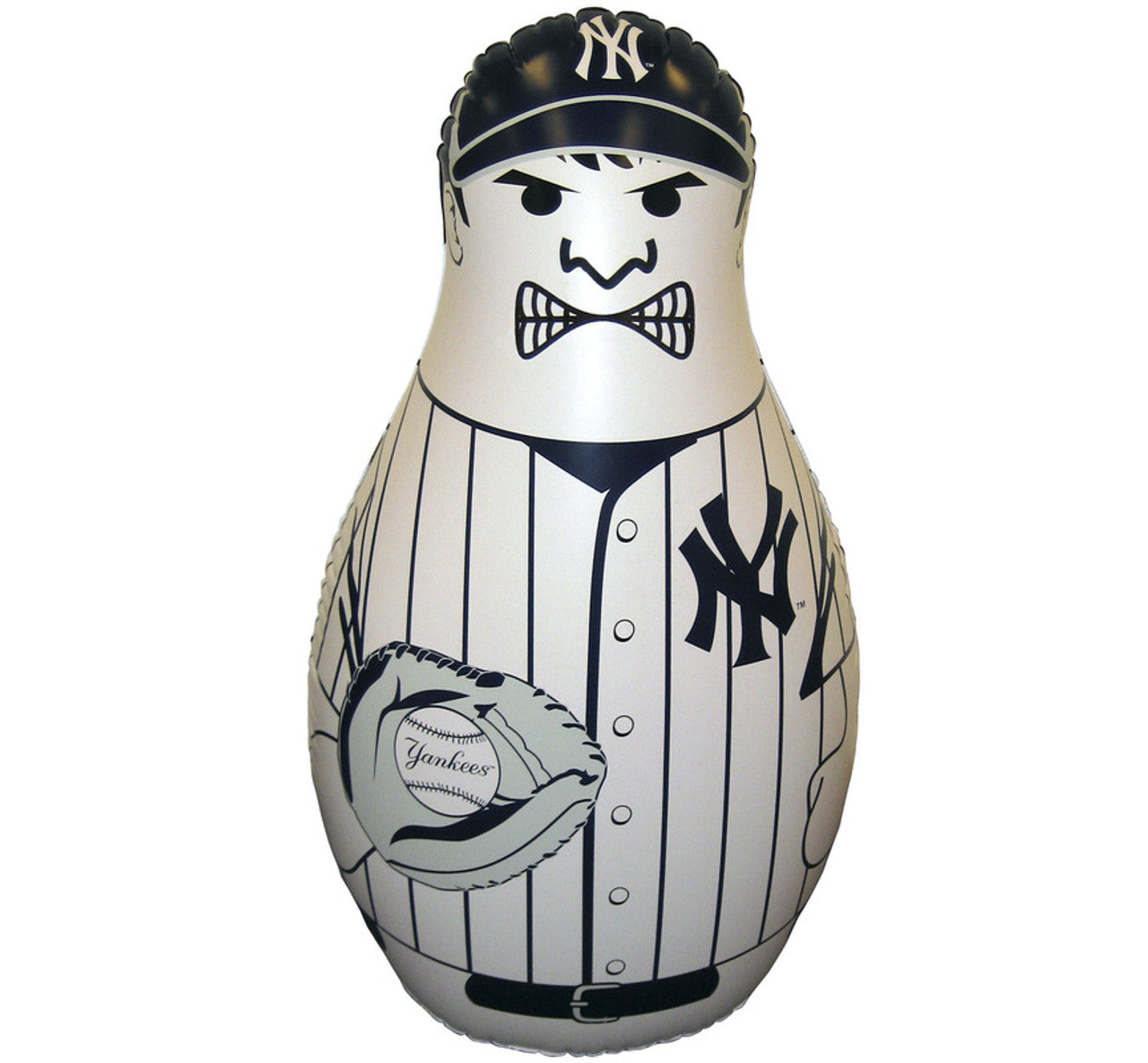 New York Yankees 40" inflatable vinyl MLB Tackle Buddy punching bag with bounce-back action for kids