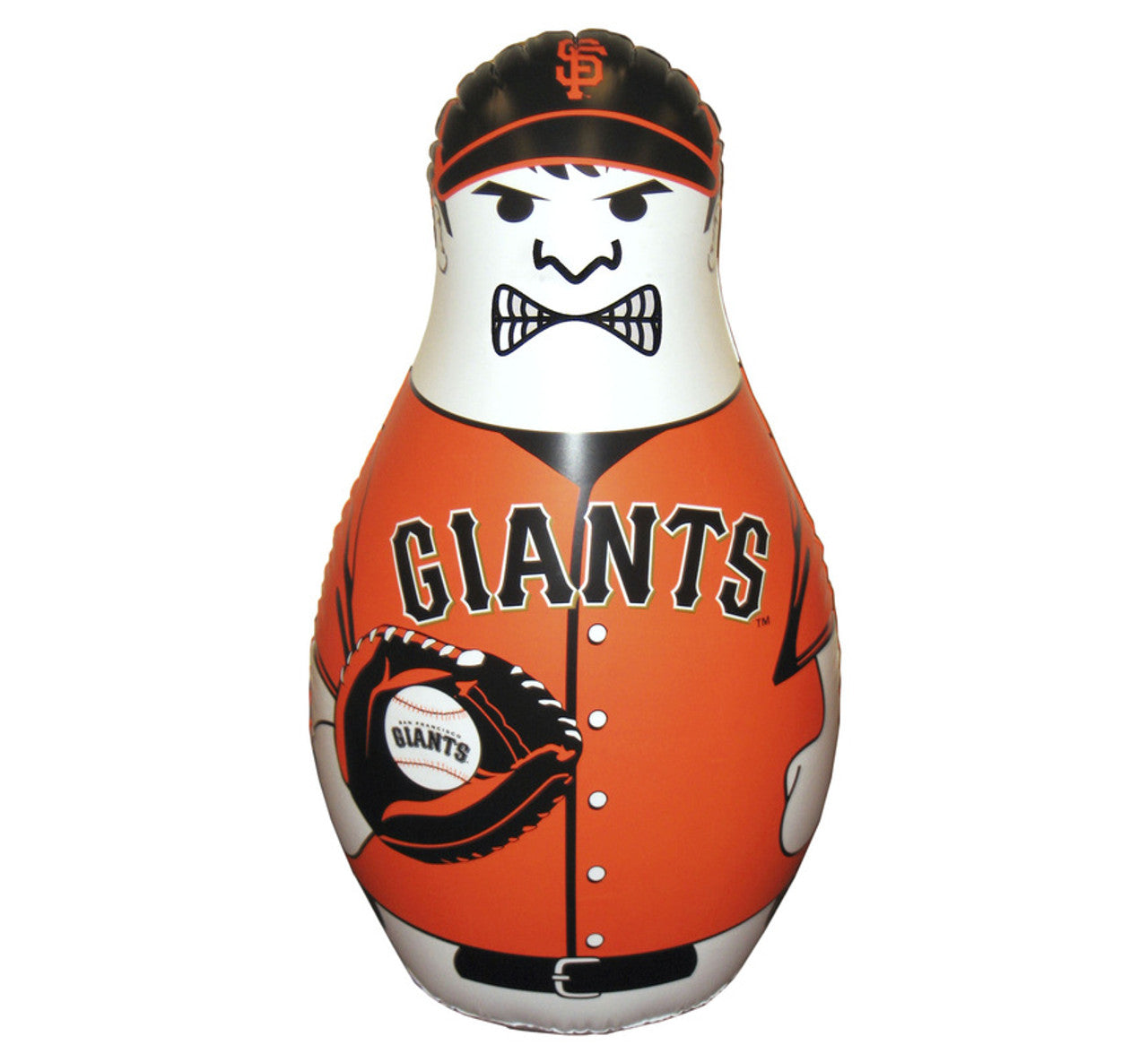 San Francisco Giants MLB 40" Tackle Buddy punching bag, inflatable vinyl, bounce-back action for ages 3+