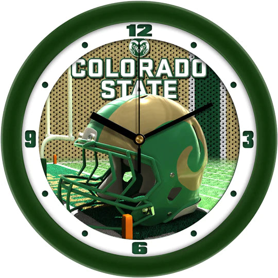 Colorado State Rams 11.5" Football Helmet Design Wall Clock by Suntime