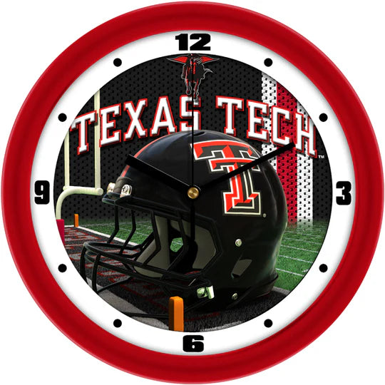 Texas Tech Red Raiders 11.5" Football Helmet Design Wall Clock by Suntime