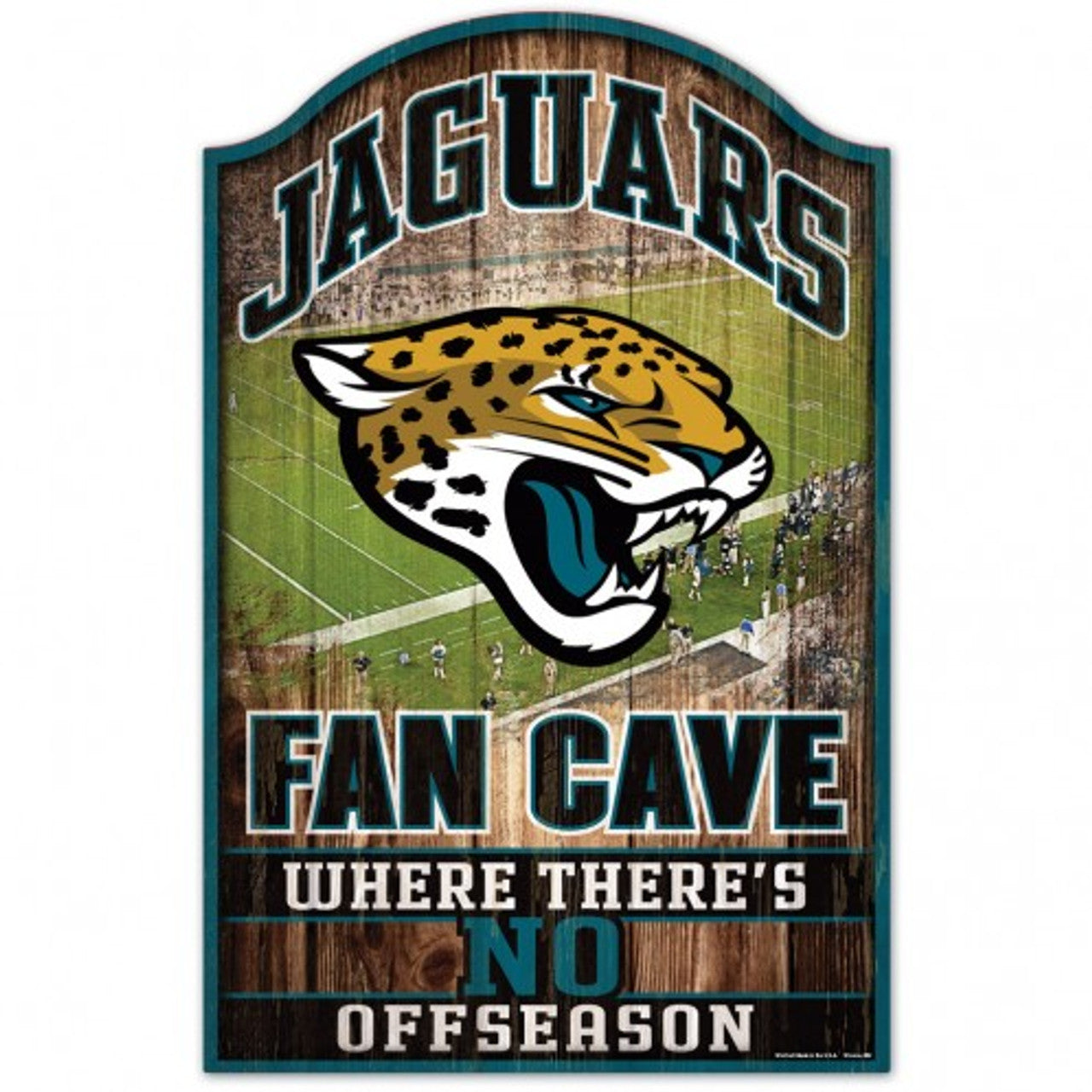 Lids Jacksonville Jaguars WinCraft Personalized 11'' x 17'' Fan Cave Wood  Sign