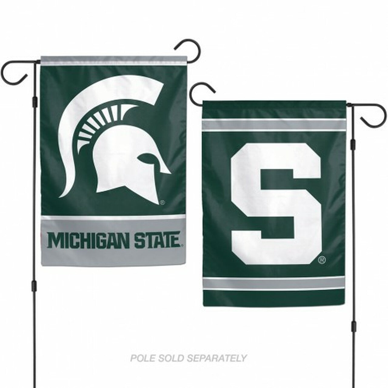 Michigan State Spartans 12x18 two-sided NCAA garden flag with official team graphics on durable polyester