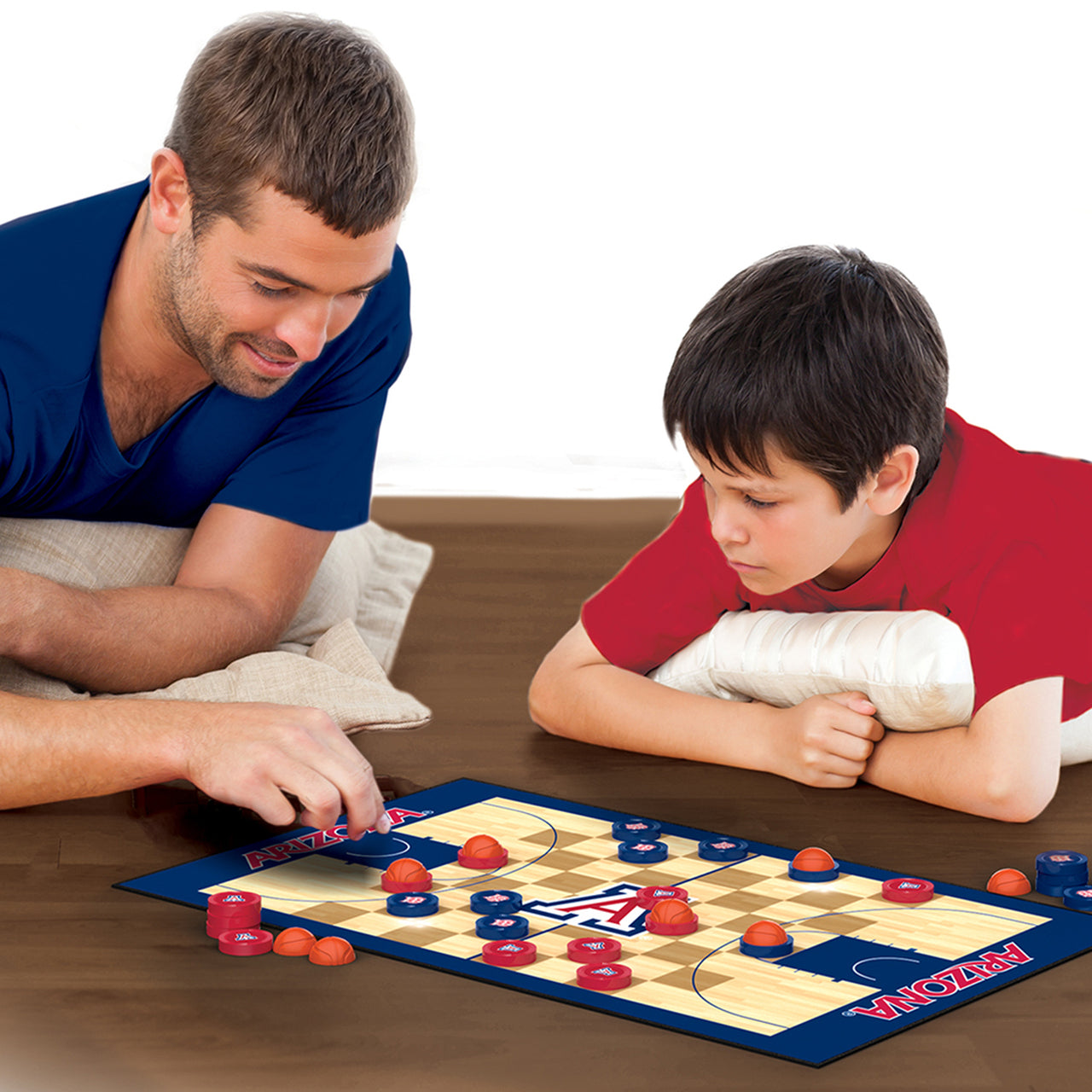Arizona Wildcats Basketball Checkers Board Game by Masterpieces
