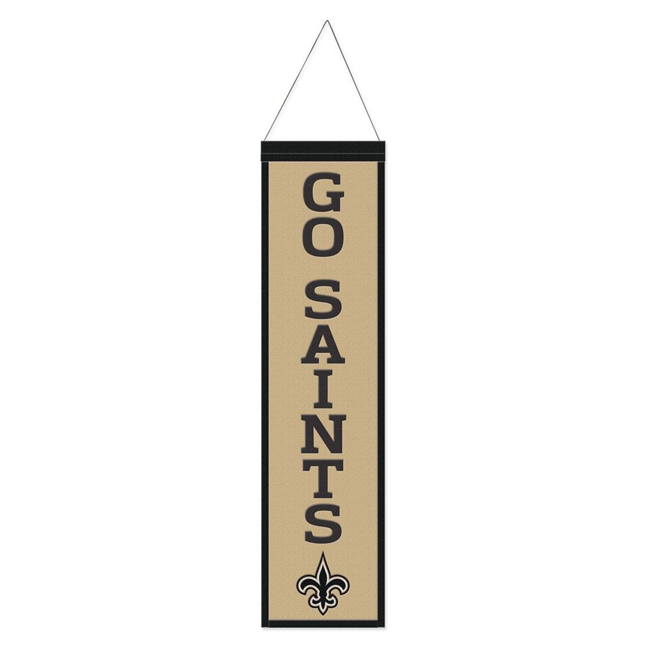 New Orleans Saints Heritage Slogan Design Wool Banner by WinCraft