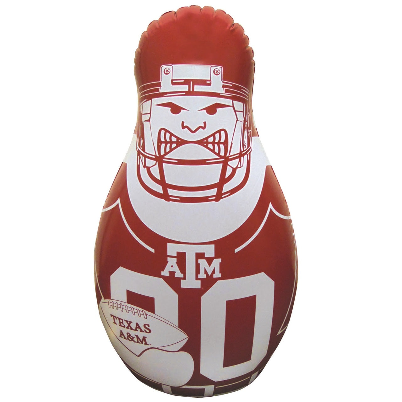 Texas A&M Aggies NCAA Tackle Buddy 40" Inflatable Punching Bag for Kids – Vinyl – Officially Licensed