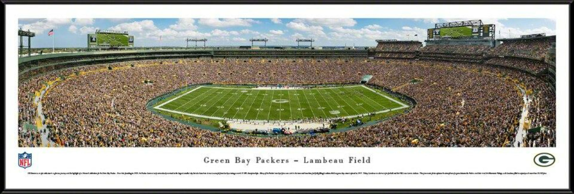 Green Bay Packers Panoramic Poster - Lambeau Field