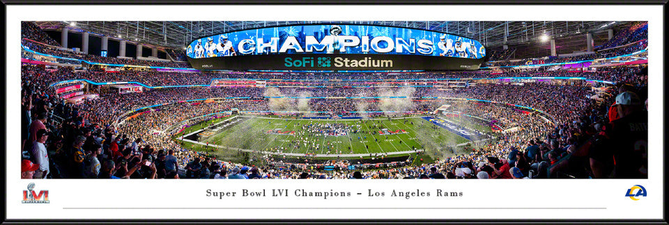 2022 Super Bowl LVI Champions Panoramic Picture X