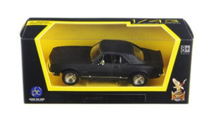 1967 Chevrolet Camaro Z28 Matt Black 1/43 Diecast Model Car by Road Signature