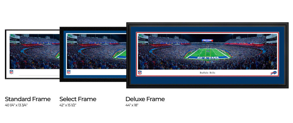 Buffalo Bills Highmark Stadium Night Game Fan Cave Decor - Panoramic Picture by Blakeway Panoramas