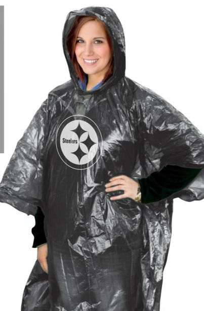 Pittsburgh Steelers NFL team apparel womens Poncho one size