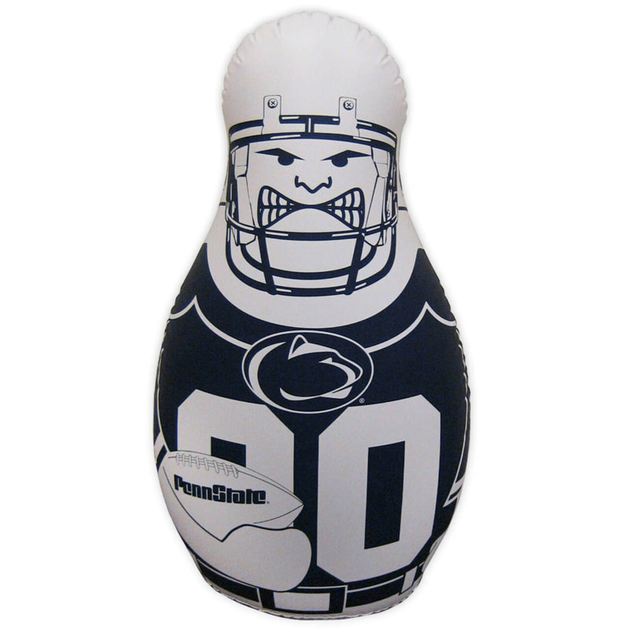 Penn State Nittany Lions Tackle Buddy punching bag, 40" inflatable vinyl, bounce-back, by Fremont Die.