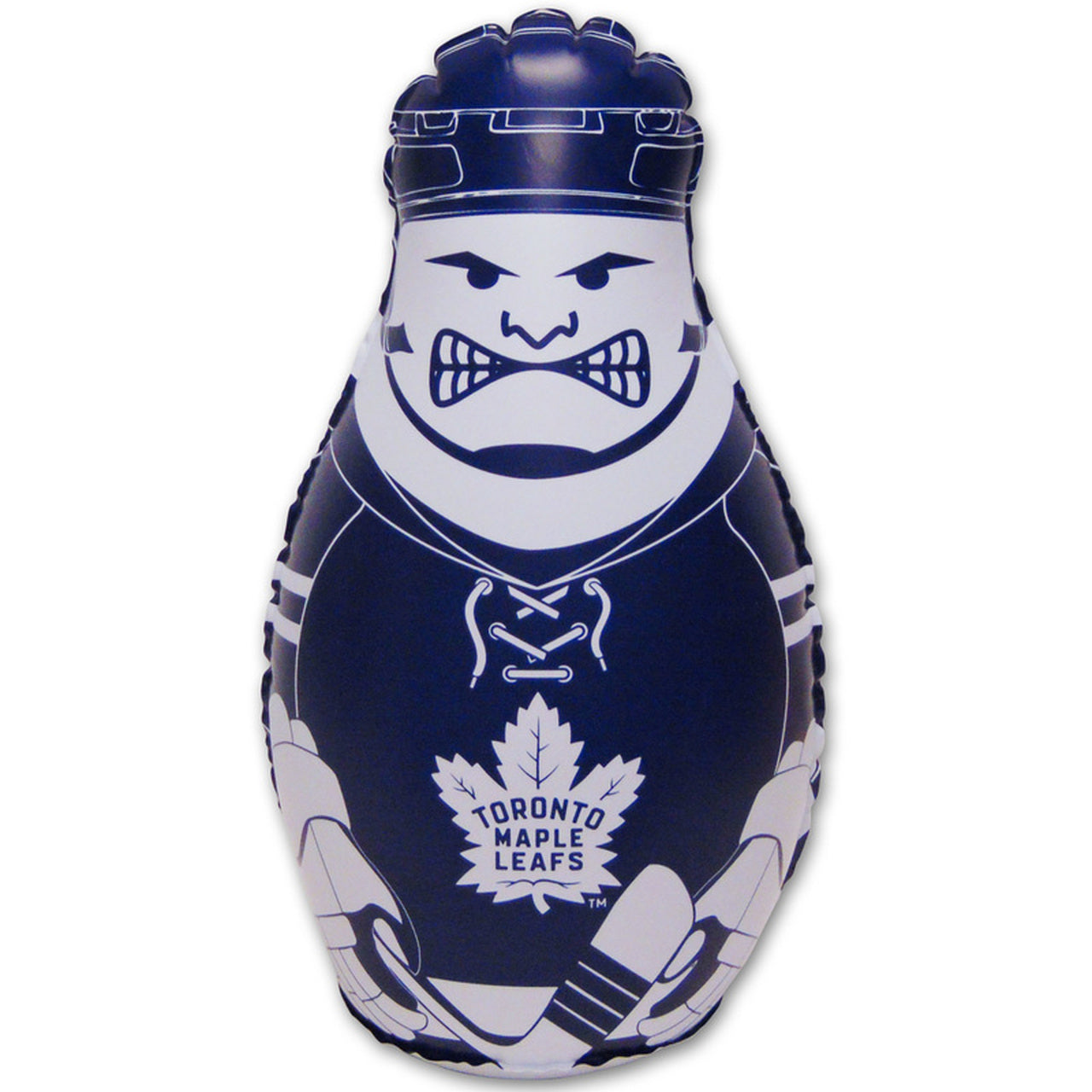 Toronto Maple Leafs 40" NHL inflatable tackle buddy punching bag for kids with vinyl design and bounce-back action.