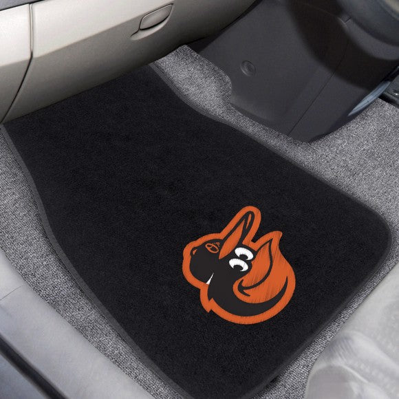 Baltimore Orioles 2-pc Embroidered Car Mat Set by Fanmats