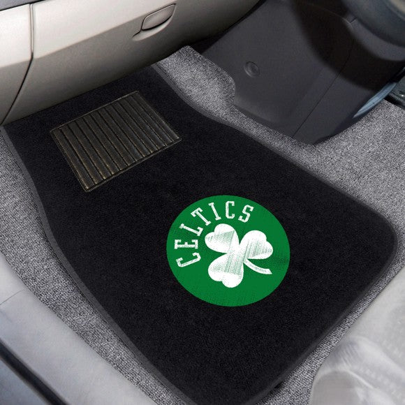 Boston Celtics 2-pc Embroidered Car Mat Set by Fanmats